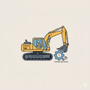1-hour session for excavator control unit setup.
